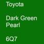 Preview: Toyota, Dark Green Pearl, 6Q7.